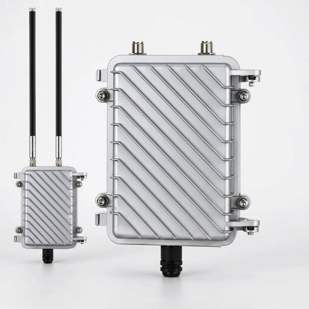 Modem Boost™ Outdoor WiFi 6 Extender Pro AX3000 with dual omni-directional antennas